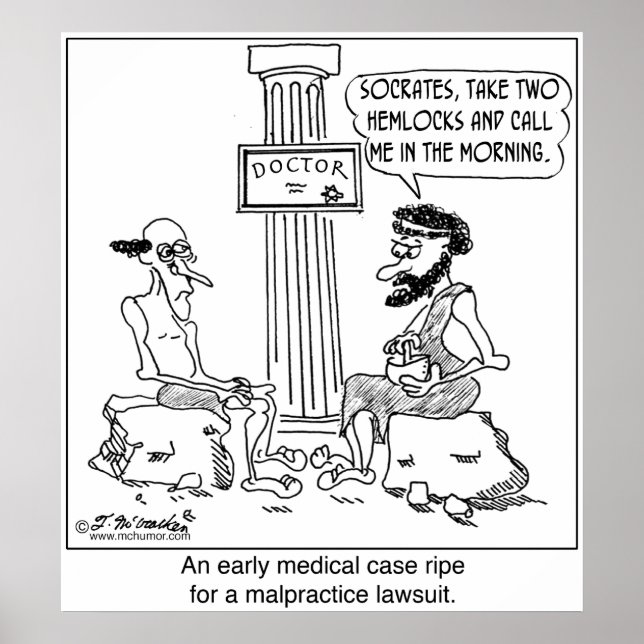 Socrates Files a Malpractice Lawdress Poster (Framsidan)