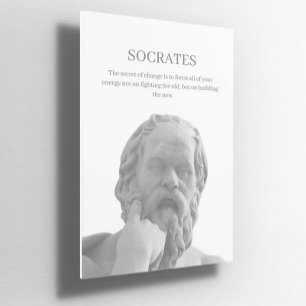 Socrates inspirerande citattecken Poster