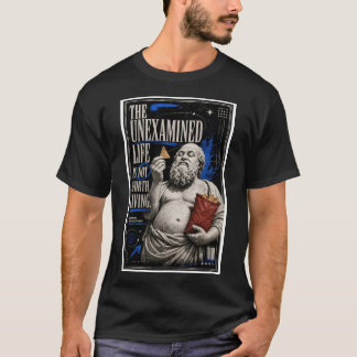 Socrates outforskade livet rolig filosofi streetwe t shirt