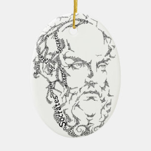 Socrates-prydnad Julgransprydnad Keramik