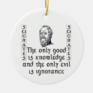 Socrates-prydnad Julgransprydnad Keramik