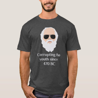 Socrates som fördärvar den roliga thugen för t shirt