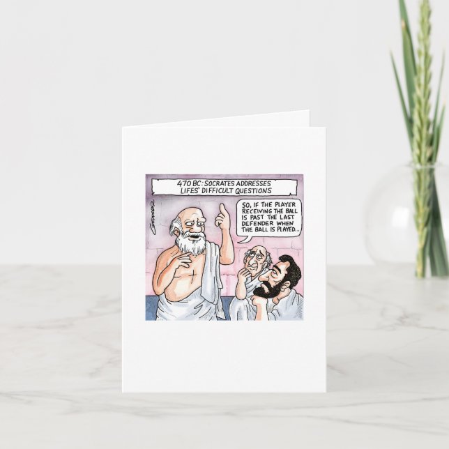 Socrates som förklarar sidoregeln kort (Framsida)