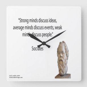 Socrates & starka sinnen Väggur