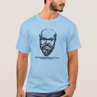 Socrates "T-tröja för det unexamined livet" Tee