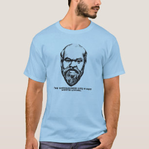 Socrates "T-tröja för det unexamined livet" Tee Shirt