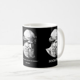 Socrates "Vet ingenting" presentmugg Kaffemugg