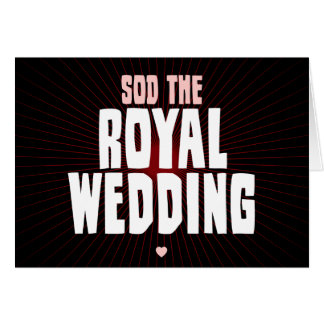 Sod det kungliga bröllop hälsningskort