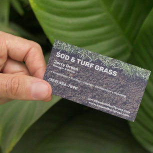 Sod- och Turf-Gräsmatta Visitkort