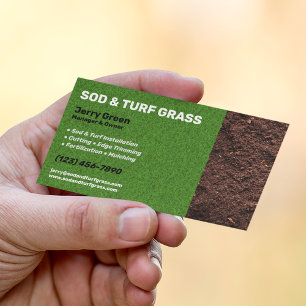 Sod- och Turf-Gräsmatta Visitkort