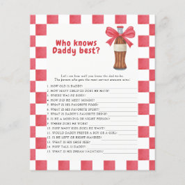 Soda baby shower Who knows daddy best game