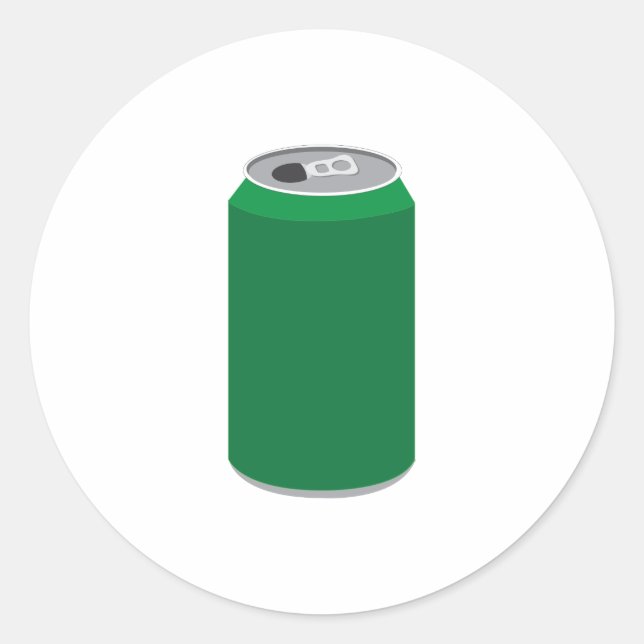 Soda Can Runt Klistermärke (Framsida)