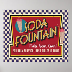 Soda Fontän Poster