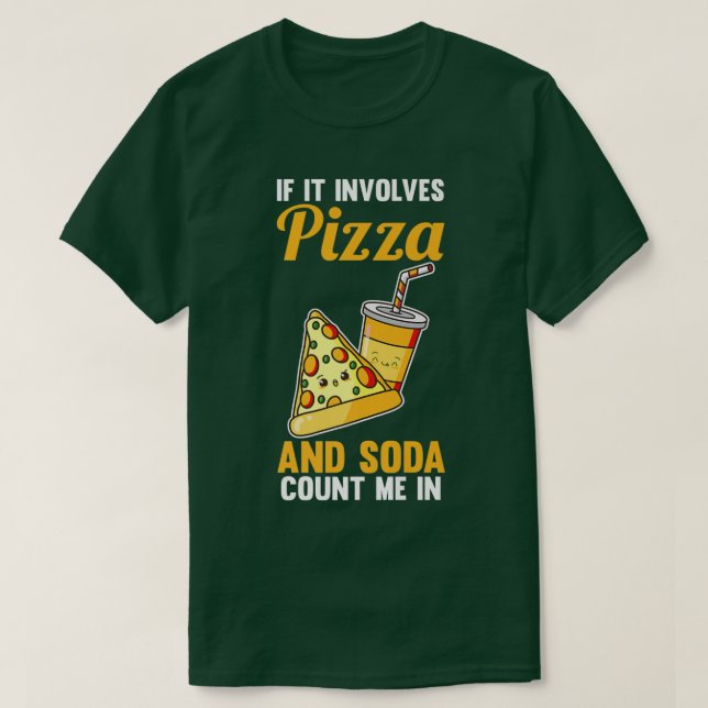 Soda och Pizza 1546  T Shirt (Design framsida)