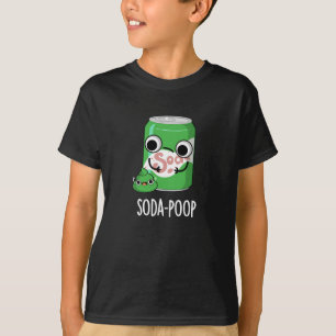 Soda Poop Funny Drink Pun Mörk BG T Shirt