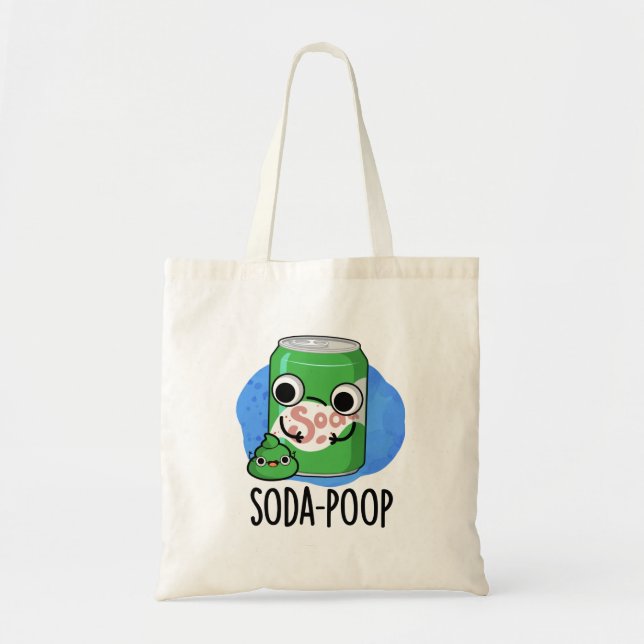 Soda Poop Funny Drink Pun Tygkasse (Framsidan)