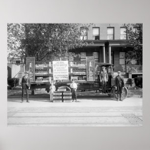 Soda Pop Delivery Lastbil, tidigt 1920-talet Poster