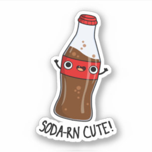 Soda-rn Cute Funny Soda Pun Klistermärken