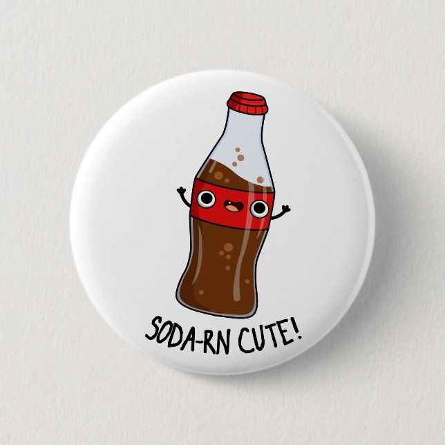 Soda-rn Cute Funny Soda Pun Knapp (Framsida)