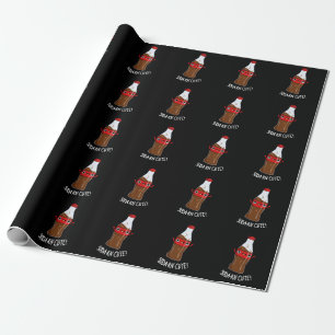 Soda-rn Cute Funny Soda Pun Mörk BG Presentpapper