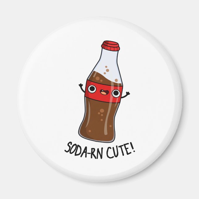 Soda-rn Funny Soda Pun Magnet (Framsidan)