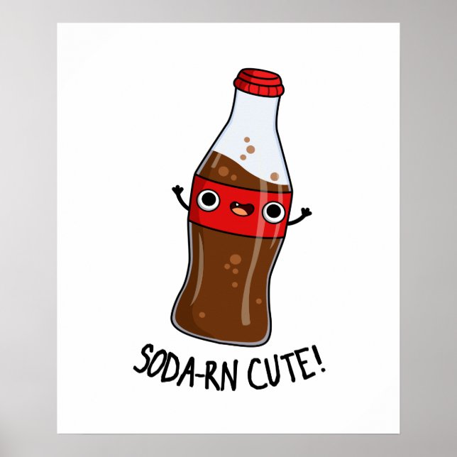 Soda-rn Funny Soda Pun Poster (Framsidan)
