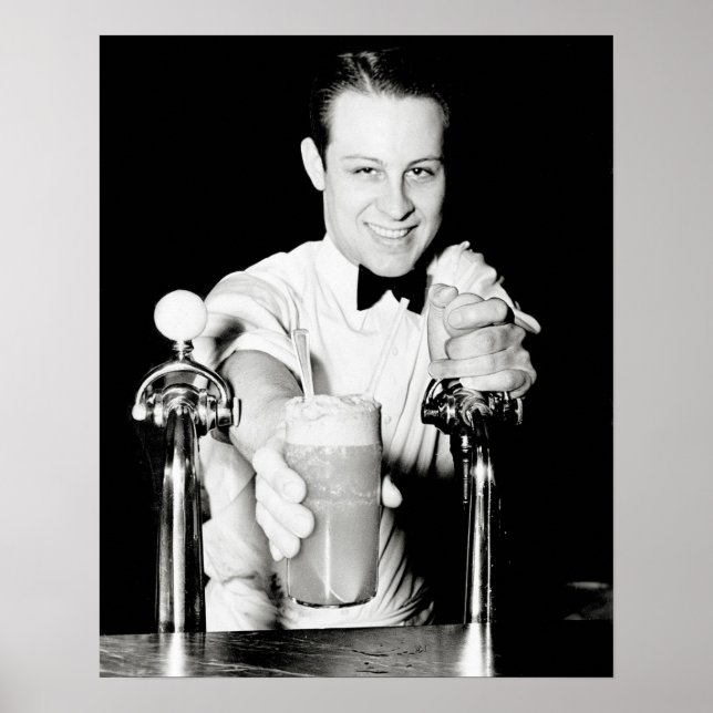Soda Shop, 1936. Vintage Photo Poster (Framsidan)