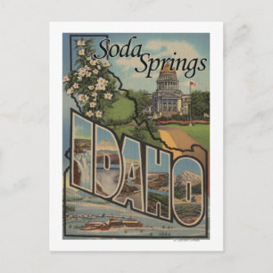 Soda Springs, Idaho - Stora Bokstavsscener Vykort