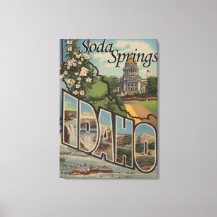 Soda Springs Idaho - stora brevplatser Canvastryck