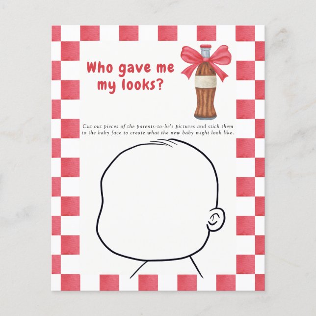 Soda - Who gave me my looks baby game (Framsida)