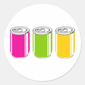 Sodas Runt Klistermärke