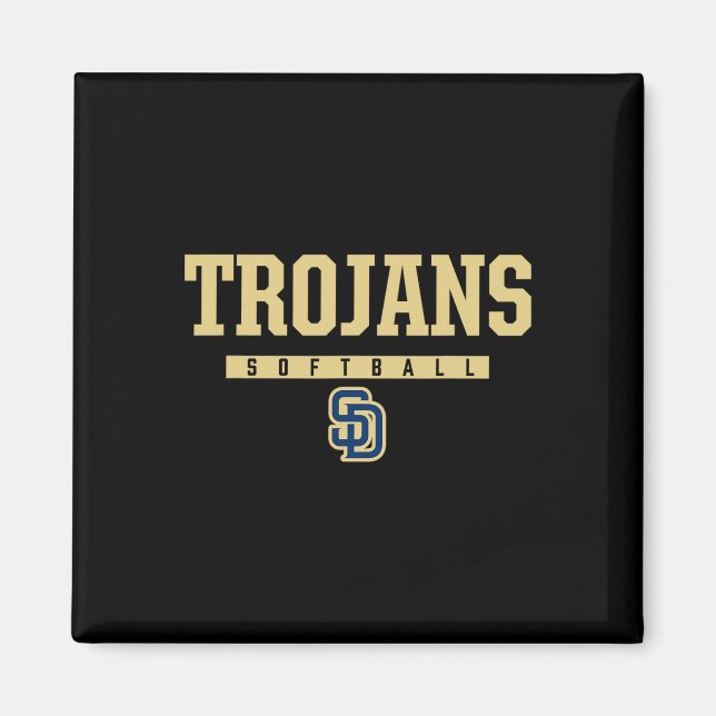 Soddy-daisy Trojans Logotyp Softll Hs  Magnet (Framsidan)