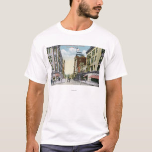Söder centrerar gatan beskådar av hotellMohawk T-shirt
