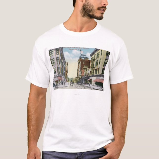 Söder centrerar gatan beskådar av hotellMohawk T-shirt (Framsida)