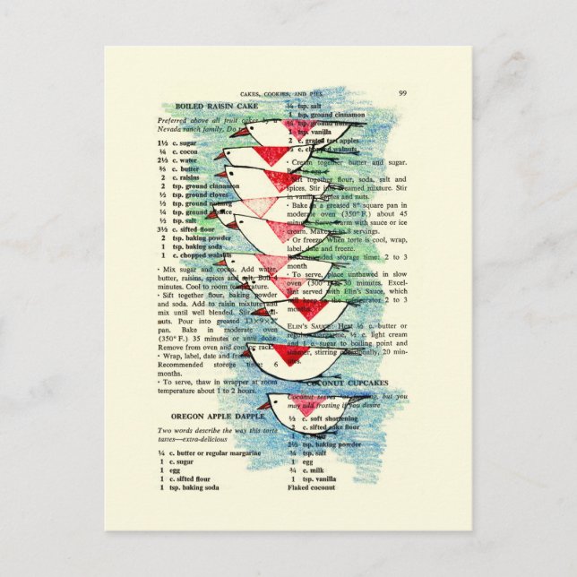 Söder för vintern vykort (Framsida)