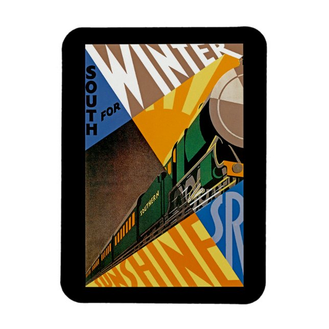 Söder för vintersolsken magnet (Vertikal)