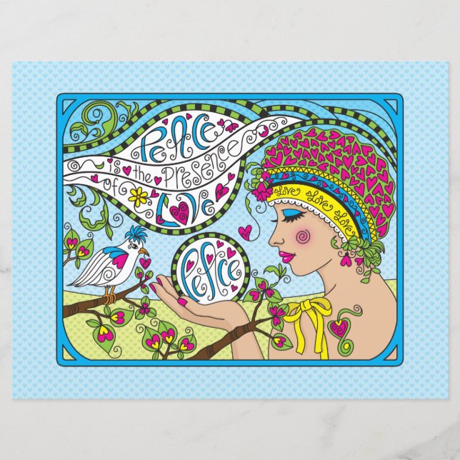 Söder fred_Flat Papper Lakan 11 tum x 8,5 tum (Framsida)