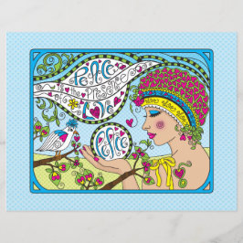 Söder fred_Flat Papper Lakan 11 tum x 8,5 tum