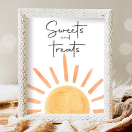 Söder och getter Food Boho Sunshine Birthday Poster