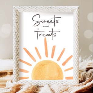 Söder och getter Food Boho Sunshine Birthday Poster