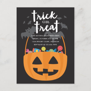 Söder och trettar Halloween Inbjudan Vykort