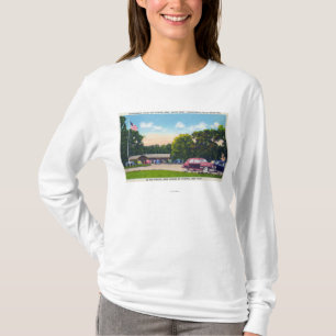Söder pekar att parkera områdesplats t-shirt