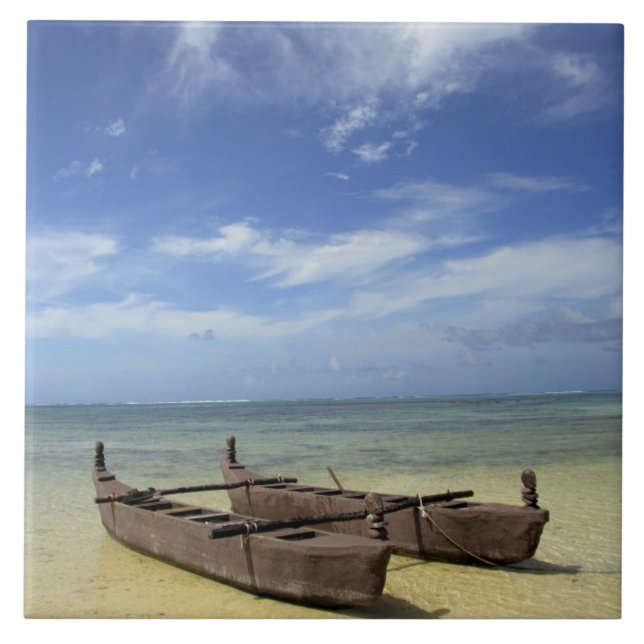 Söderhavet, Franska Polynesien, Moorea. Kakelplatta (Framsidan)
