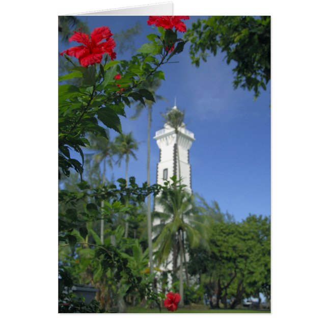 Söderhavet, Franska Polynesien, Tahiti. Hibiskus 2 Hälsningskort (Framsidan)