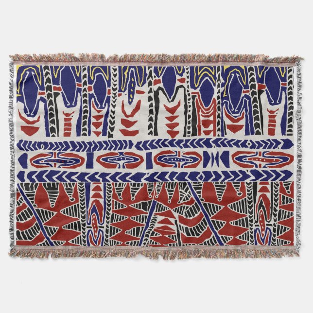 Söderhavet Samoa Batik Filt (Framsidan)