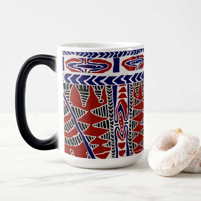 Söderhavet Samoa Batik Magisk Mugg (Med munk)