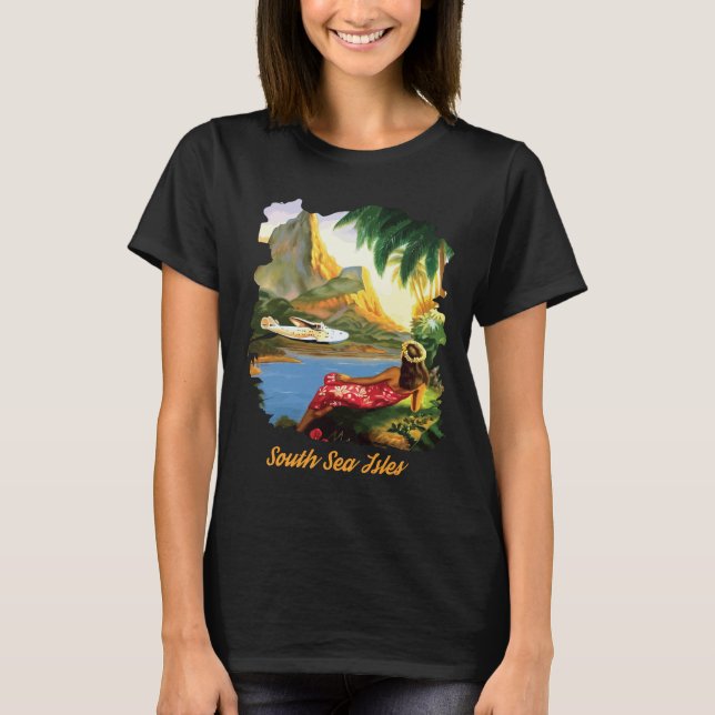Söderhavsöarnas Tropiska Öar Resor T Shirt (Framsida)