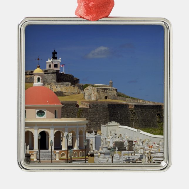 Söderkyrkogården i Puerto Rico Julgransprydnad Metall (Framsidan)