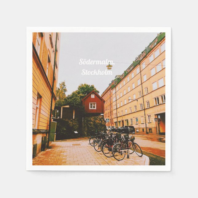 Södermalm, Stockholm, Sverige Pappersservett (Framsidan)