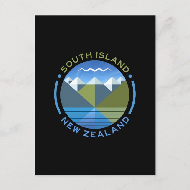 SÖDERÖN NYZEELAND VYKORT (Framsida)